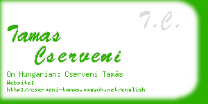 tamas cserveni business card
